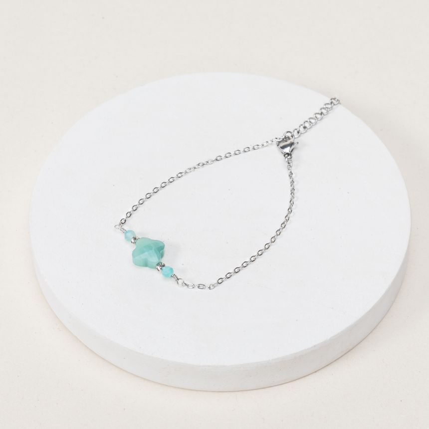 Bracelet Constance - Amazonite extra Argenté