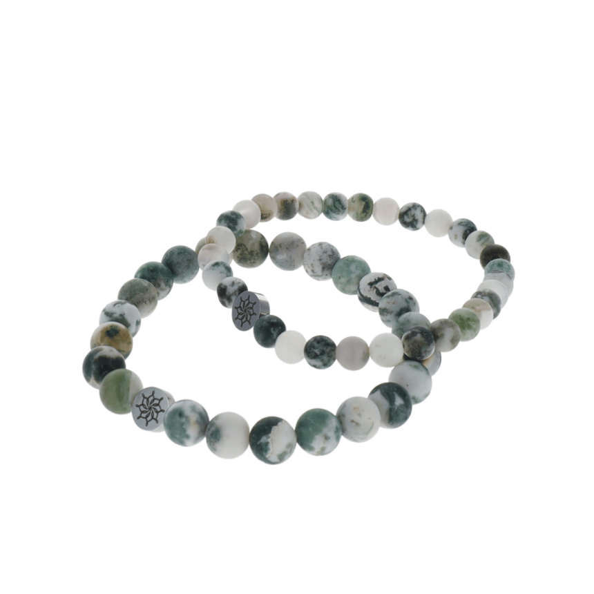 Bracelet Agate Arbre Givrée