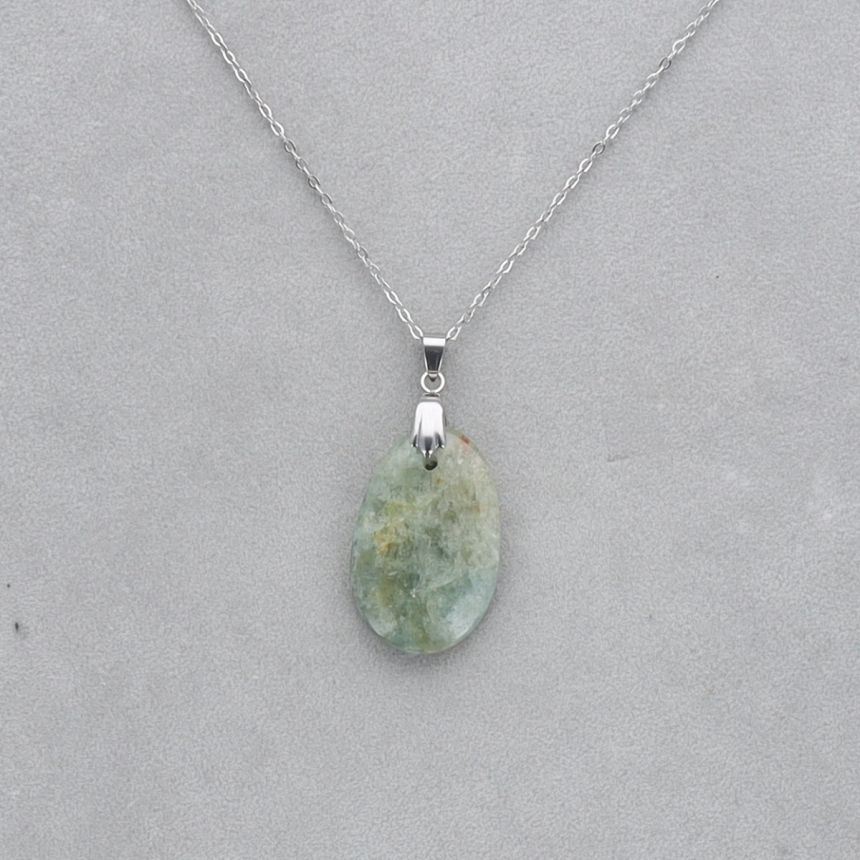 Aigue Marine Cabochon percé 47