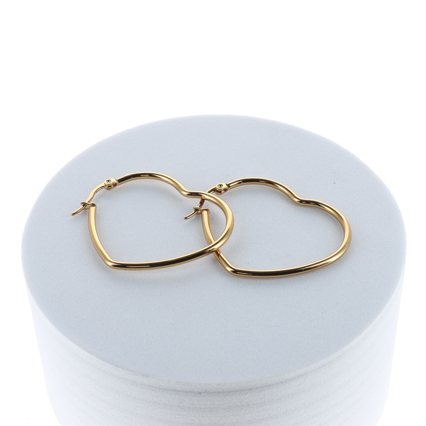 Boucles d'oreilles coeur - Gaëlle