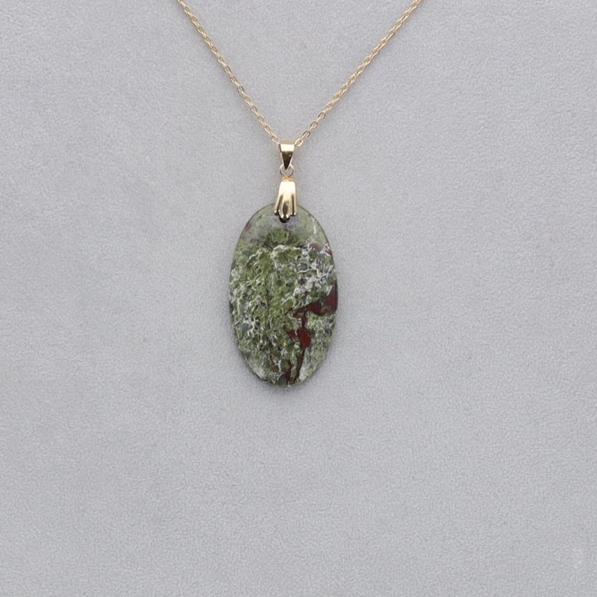 Dragon Vert Cabochon percé 7