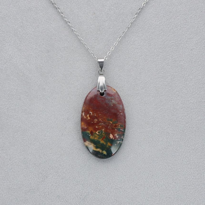 Héliotrope Cabochon percé 1