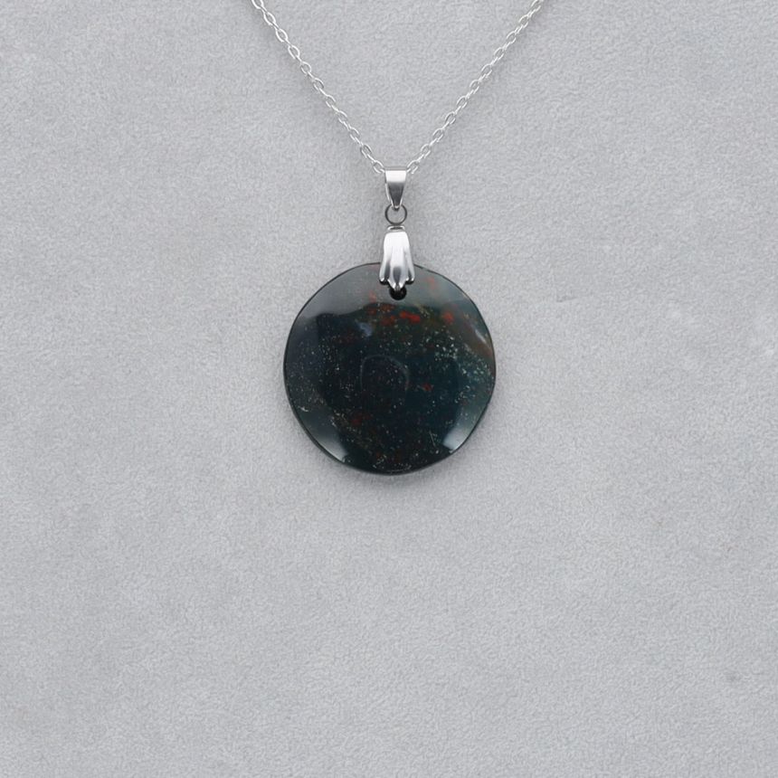 Héliotrope Cabochon percé 26