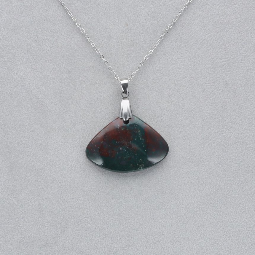 Héliotrope Cabochon percé 3