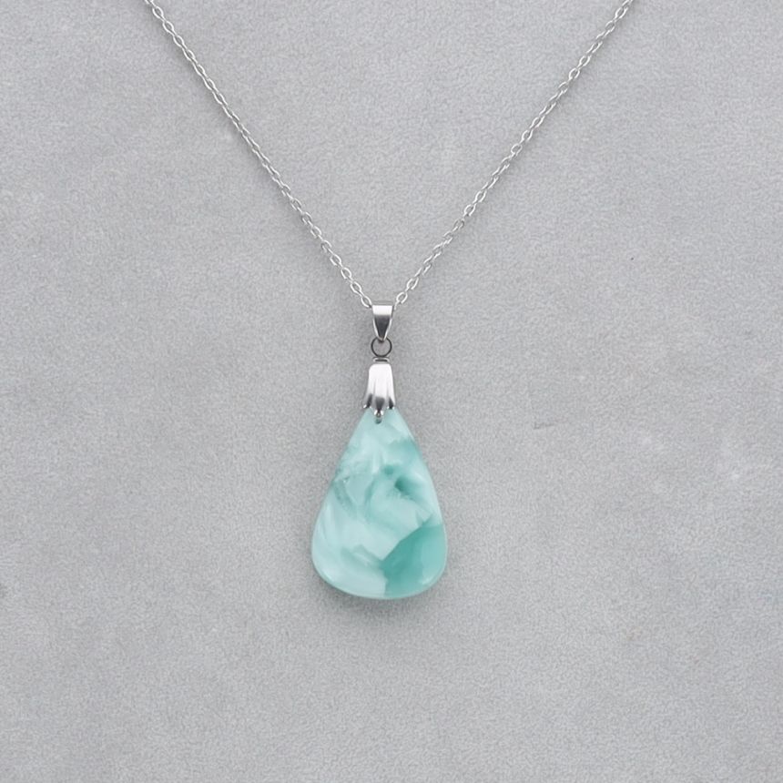 Hémimorphite Cabochon percé 23