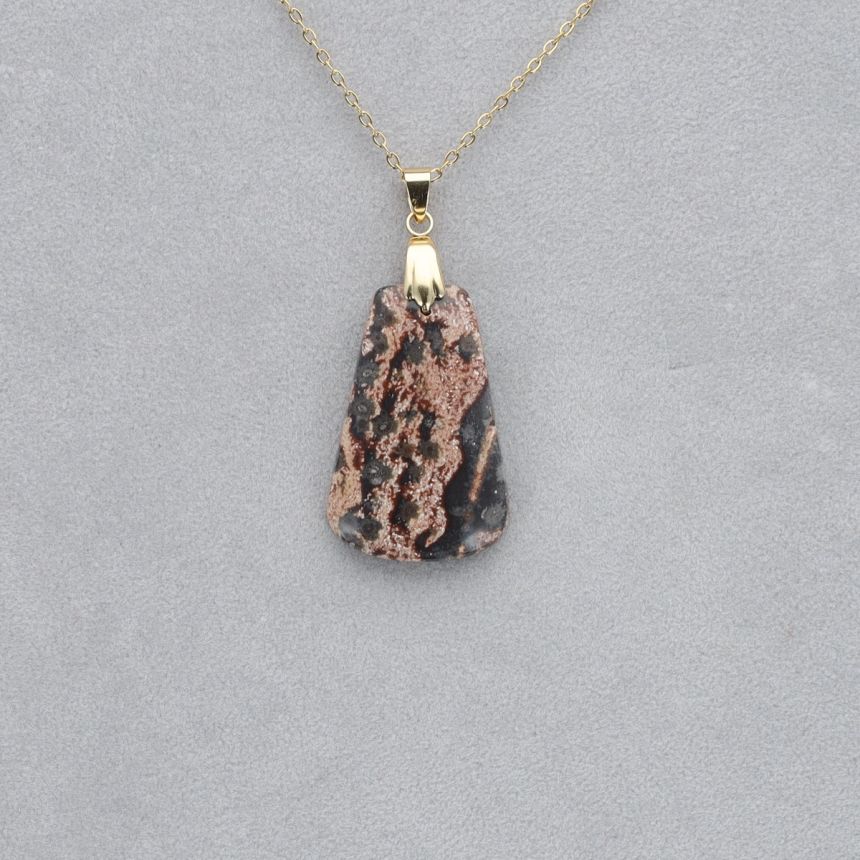 Jaspe Viper Cabochon percé 32