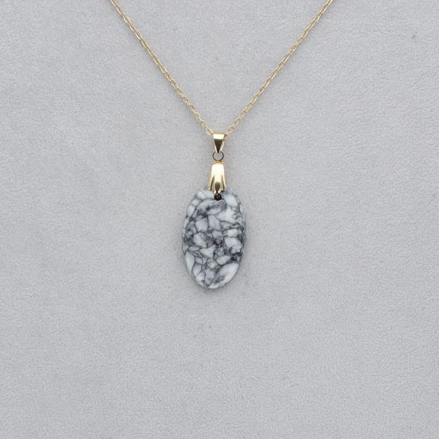 Pinolite Cabochon percé 100