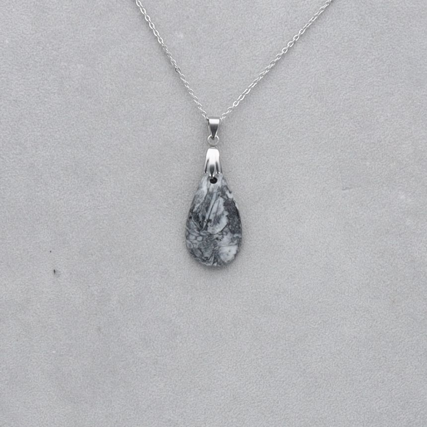 Pinolite Cabochon percé 106