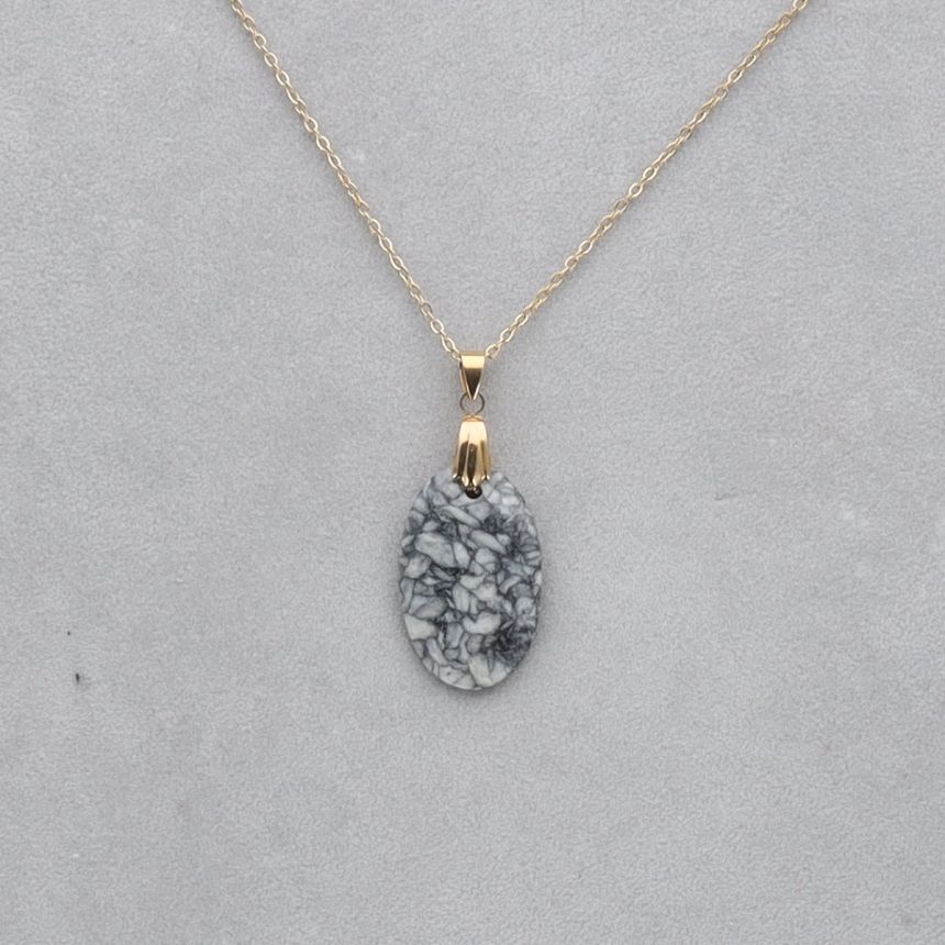 Pinolite Cabochon percé 111