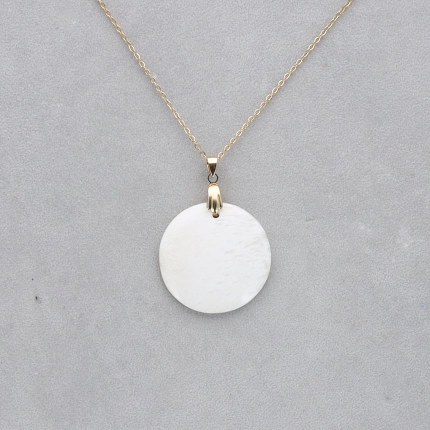 Scolécite Cabochon percé 56