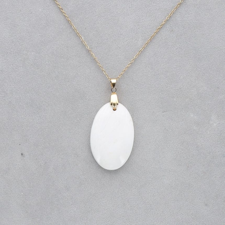 Scolécite Cabochon percé 60