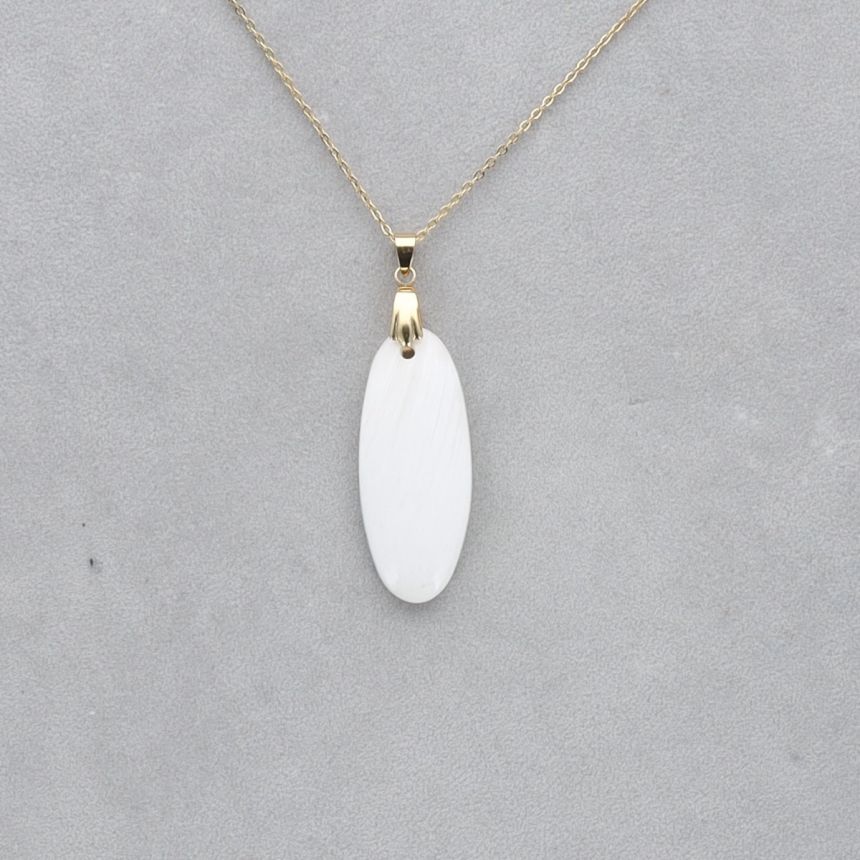 Scolécite Cabochon percé 65