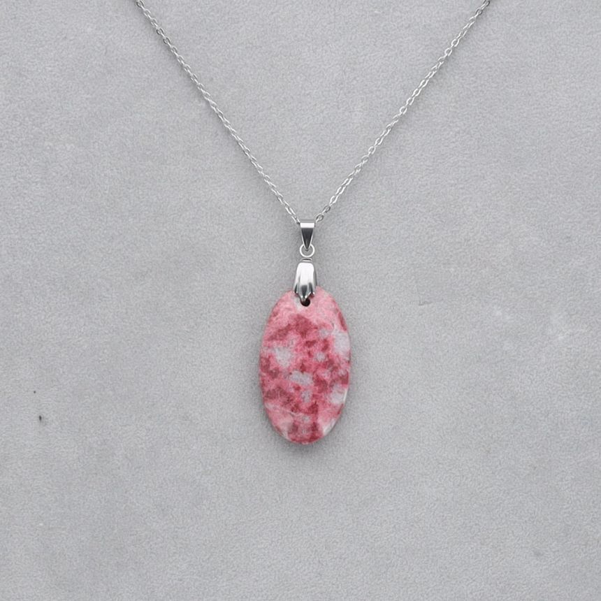 Thulite Cabochon percé 91