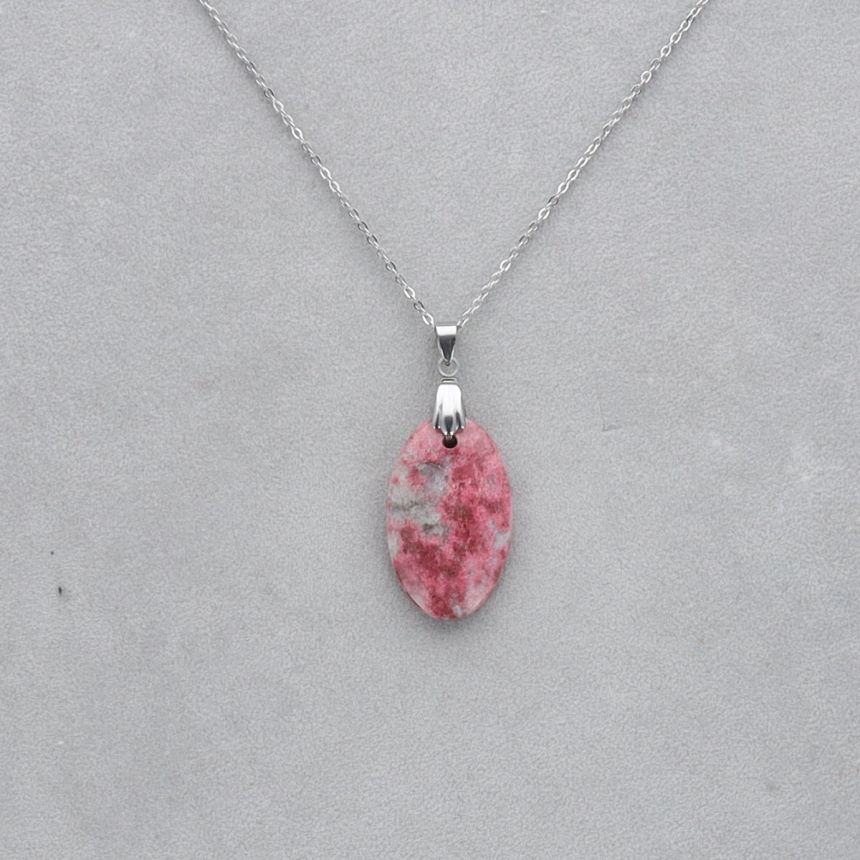 Thulite Cabochon percé 92