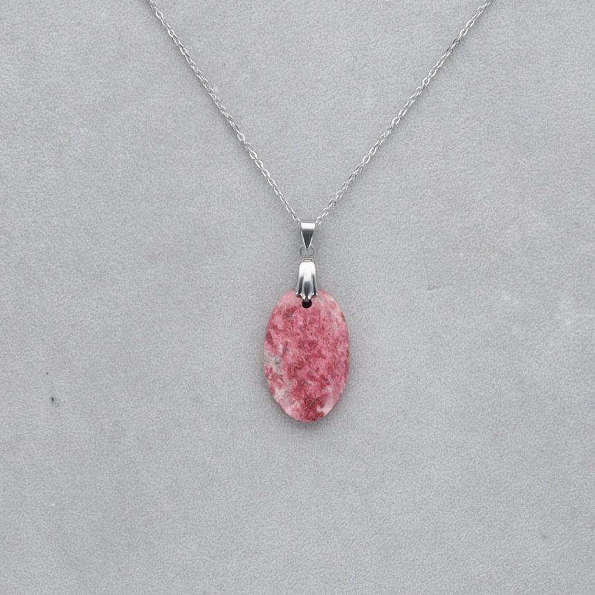 Thulite Cabochon percé 94