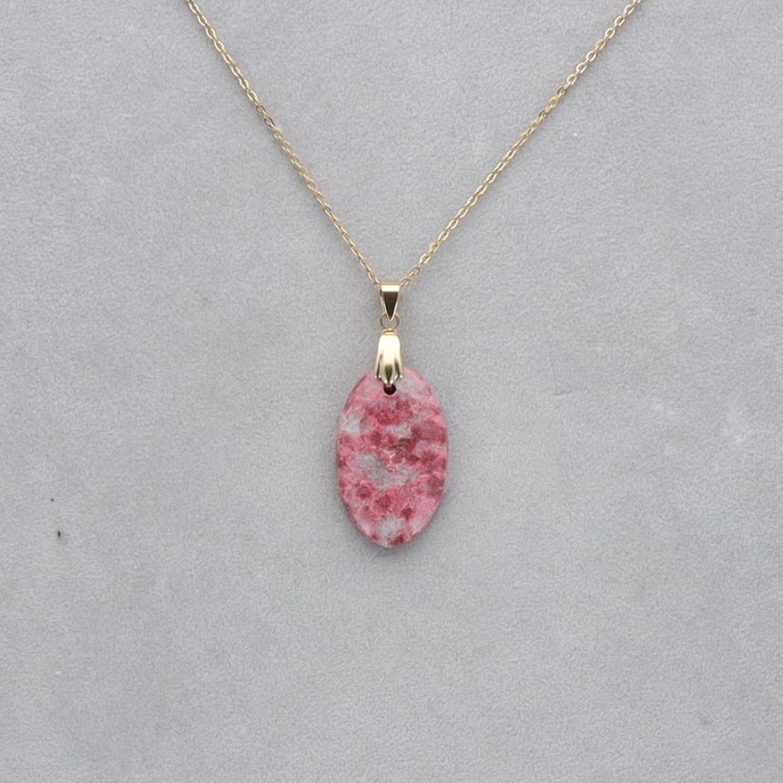 Thulite Cabochon percé 99